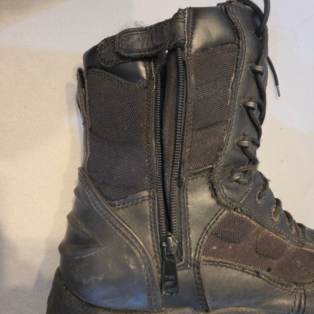 Thorogood Tactical Boots Mens 10 Black Good Side Zip Waterproof Duty Work Lug - Picture 5 of 13